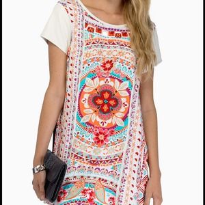 MINKPINK Kombi Love Scarf Print Tunic Tee