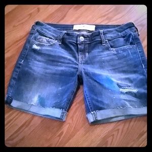 Distressed Hollister shorts