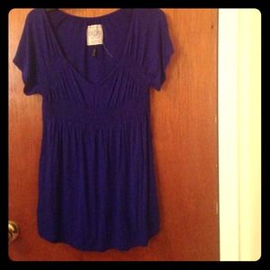 Empire waist tunic top