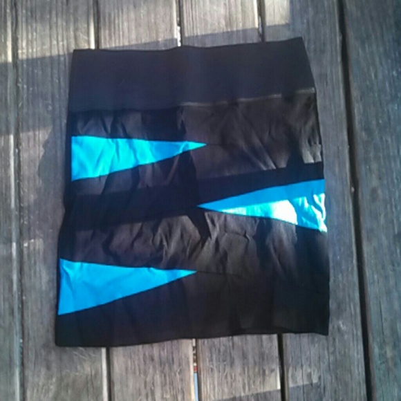 Blue and Black Skirt - Picture 1 of 2