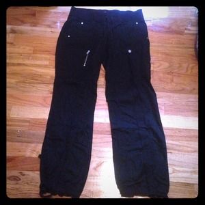 Black utility pants