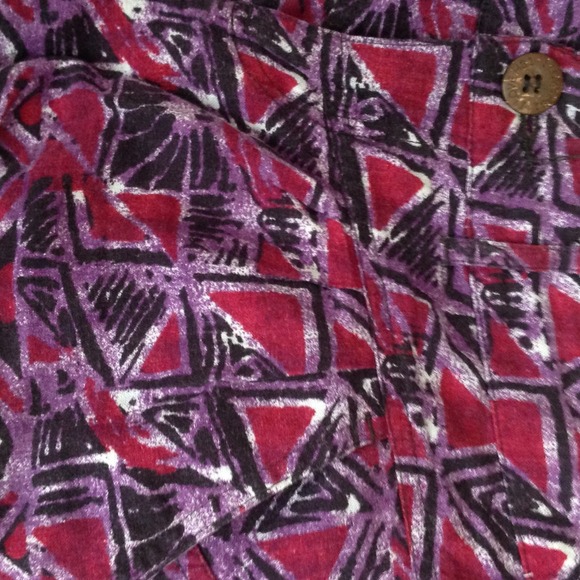 Patterned linen purple shorts 😍😍 - Picture 2 of 4