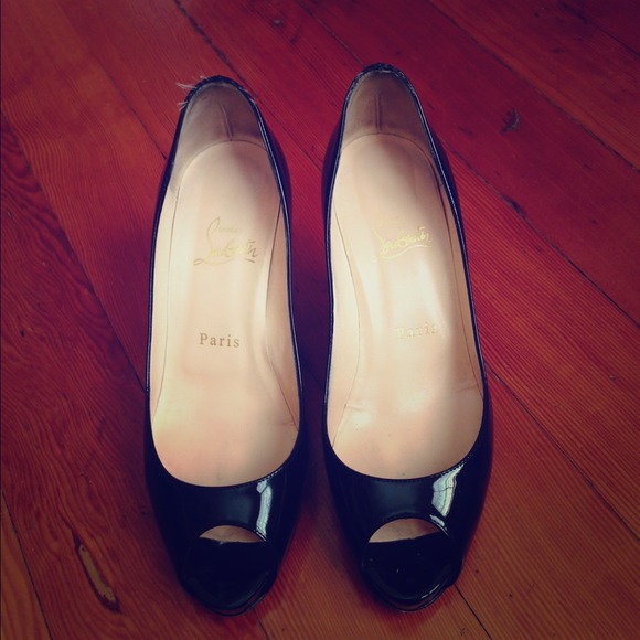 Christian Louboutin black patent size 37