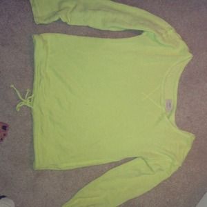 Bright neon green sweater from Aerie, size medium