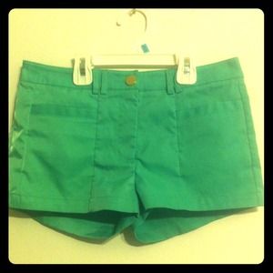 Green Polyester Short Shorts 💚