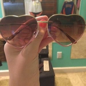Heart shaped sunglasses!