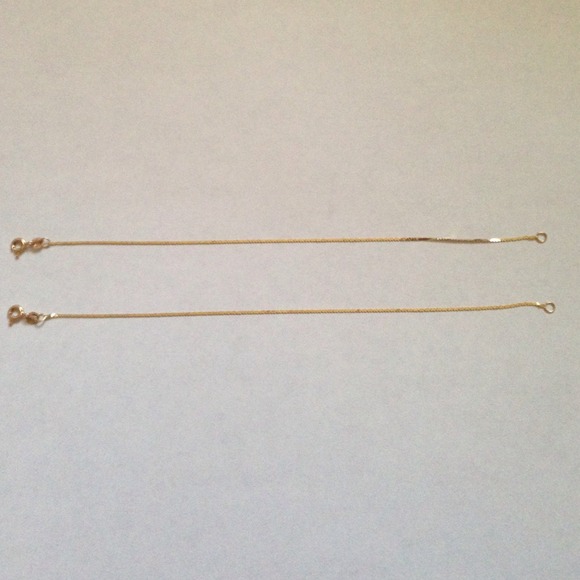 2 pcs. 14k solid yellow gold bracelet.