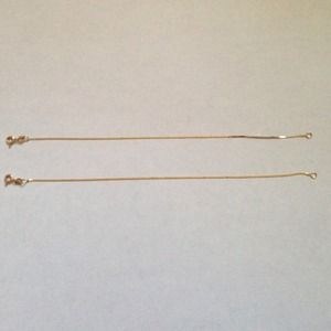 2 pcs. 14k solid yellow gold bracelet.