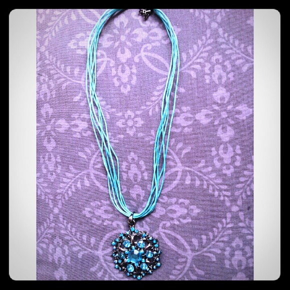 Radiant blue necklace