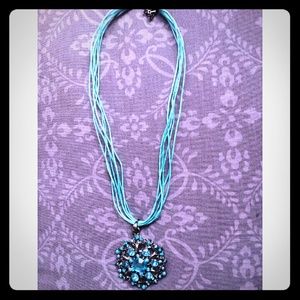 Radiant blue necklace