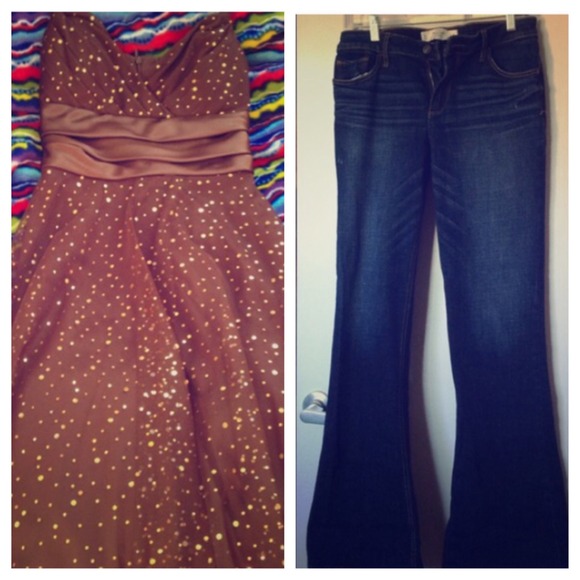 💕BUNDLE💕 dress and Abercrombie & Fitch jeans