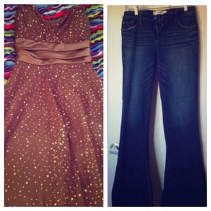 💕BUNDLE💕 dress and Abercrombie & Fitch jeans
