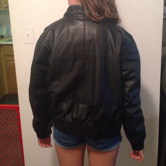 Leather jacket black