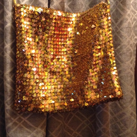 Gianfranco Ferre sequin gold tube top