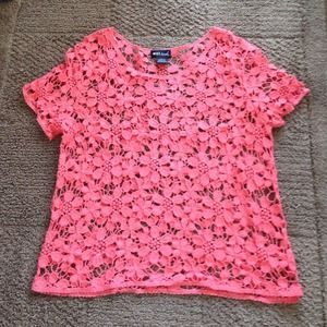 Wet Seal Crochet Floral Top