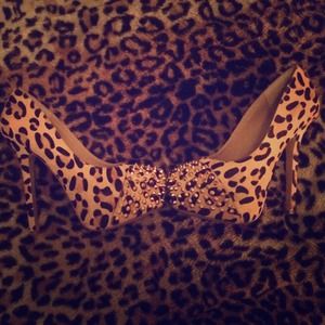 Cheetah print heels