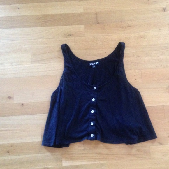 Black flowy tank top