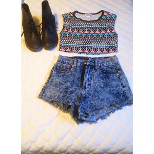 Aztec crop top!