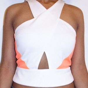 NEW | Crossed Neon Crop Top