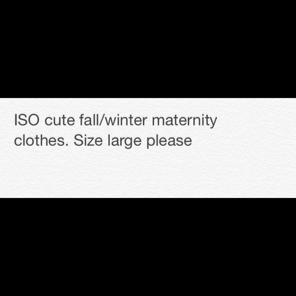 Looking for maternity clothes