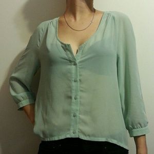 Chiffon see-through blouse