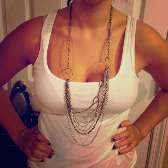 NWT. Gold& silver chain necklace!