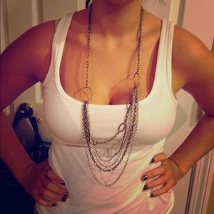 NWT. Gold& silver chain necklace!