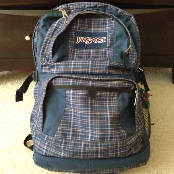 Plaid Jansport Backpack