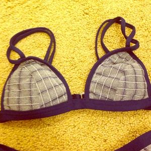 Navy & Silver Bikini - NEW