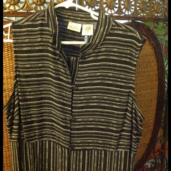 Black & white Pinstriped dress