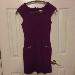Purple Structured Dress