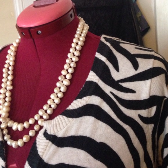 Lane Bryant Zebra Cardigan 26/28 - Picture 2 of 3