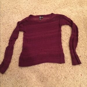 Full Tilt purple knit sweater