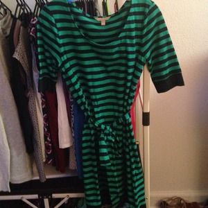 Banana Republic Striped Cotton Dress