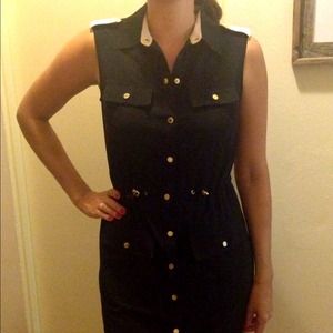 Calvin Klein dress with gold hardware