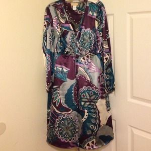 Printed Vneck dress
