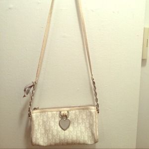 Dior cream cross body bag