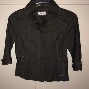 Black denim jacket