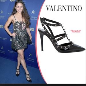 Valentino rockstud heel height difference