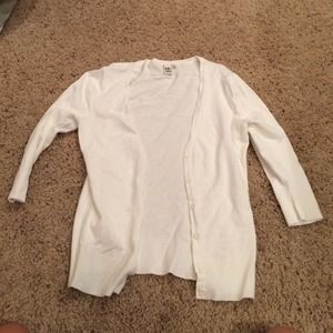 White cardigan