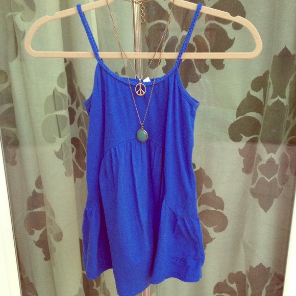 Blue rip curl tank top