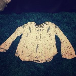 lace white blouse