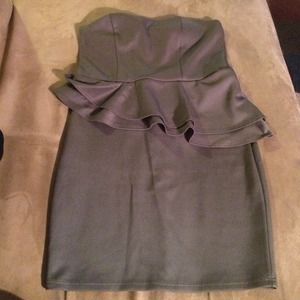 Tube Peplum Dress