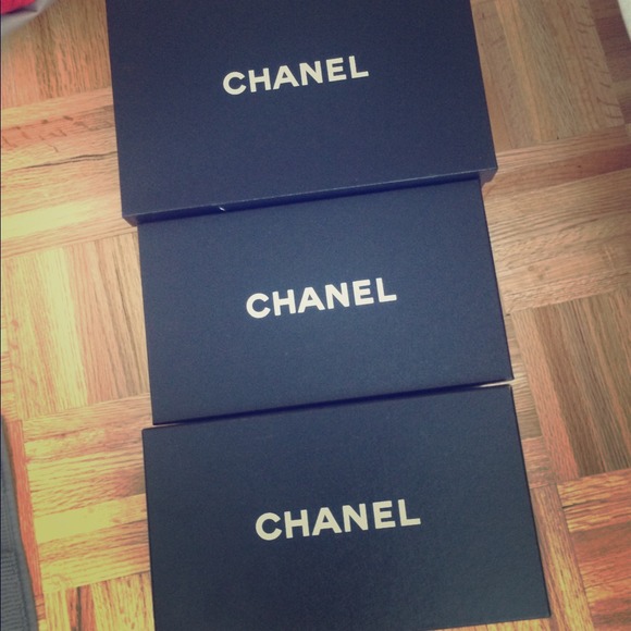 3 CHANEL SHOE BOXES - Picture 1 of 2