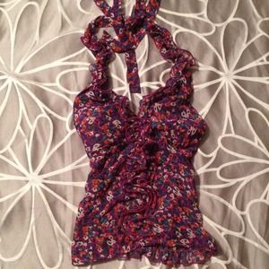 Sexy floral halter top!