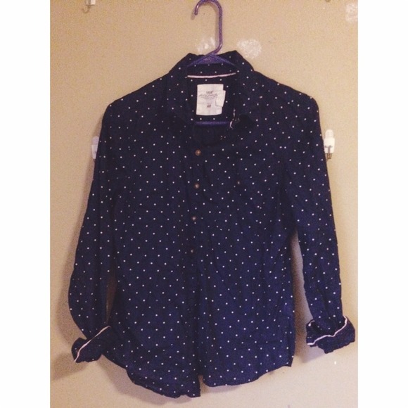 Polka dot button up