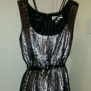 MICHAEL KORS Brown/Bronze Silver Metallic Leopard