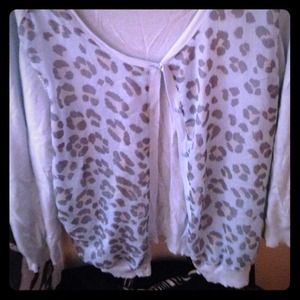 Blue leapord sweater