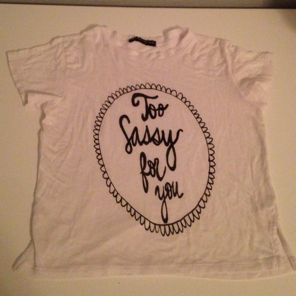 Brandy Melville graphic top.