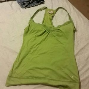 Green racerback Hollister tank
